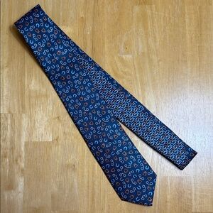 Stylish Blue Patterned Men's Tie